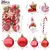 Kit com enfeites com bolas, pingentes para ornamentos de árvore de natal - loja online