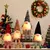 Boneca Natalina Decorativa Tricotado com Luz Led Noturna