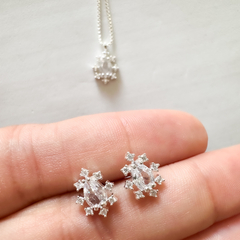 Conjunto Gota 6x4 com Micro Zircônias - Cristal - comprar online