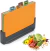Set 4 Tablas Picar Carnes Verduras Pescado Base Organizador en internet