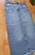 Pollera larga de jeans claro