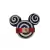 CABEZA MICKEY MOUSE NEGRO/BLANCO/ROJO