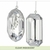 GEMA 5" PRECIOSA RECTANGULAR U OVAL PLATA
