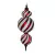 FINIAL ESPIRAL 18" ROJO BLANCO