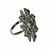 Anillos Flor con Pedreria Plateado - comprar en línea