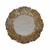 Plato Base Cristal Flor Dorado.