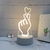 Luminária de Mesa de LED 3D Criativa / Luz Noturna Decorativa na internet