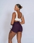 Short Fitness Smile Blueberry S/ empina bumbum Tamanho:P;Cor:Blue Berry