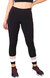 Calça Legging Fitness Preto Com Detalhes Branco E Chocolate na internet