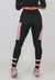 Calça Legging Fitness Feminina Preto Rosê Academia - comprar online