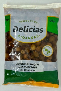 ACEITUNAS NEGRAS DESCAROZADAS - 1 KG NETO