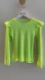 Blusa Canelada Verde Lima