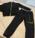 Conjunto Casaco e Calça Jogger Preto