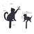 TUTOR PARA JARDÍN GATITOS - BLACK - comprar online