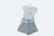 Conjunto cinza com brilho