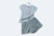 Conjunto cinza com brilho - comprar online
