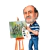 Caricatura Personalizada - Estilo Ouro S/pr 2 - loja online