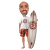 Caricatura Surfista Radical - Estilo Ouro