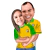 Caricatura Personalizada - Estilo Ouro 2 S/pr - (cópia) - (cópia) en internet