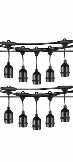 Guirnalda Cable Grueso 10 Metros S/foco Soquet E27