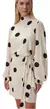 Vestido Curto Manga Longa Bufante com Faixa - comprar online