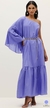 Vestido Longo Liso Ombro Único - comprar online