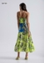 Vestido Midi Em Viscose Com Recorte Transpassado - comprar online