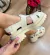 Sandália Tratorada Off White Tiras Largas