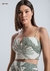 Blusa Cropped Em Linho Com V Decote