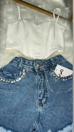 Cropped estruturado white