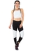 Conjunto Fitness Cropped Branco + Calça Fitness Preto Com Detalhe Branco | REF: LX057 - Gardenia Diamond