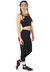 Academia Cropped Preto + Calça Fitness Preto Com Detalhe Rosê e Branco Conjunto Fitness | REF: LX060 - Gardenia Diamond