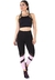 Academia Cropped Preto + Calça Fitness Preto Com Detalhe Elástico Faixa Rosê Conjunto Fitness | REF: LX062 - Gardenia Diamond
