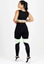 Cropped + Calça Legging Preto com Verde Conjunto Metamorfose | REF: MTF3 - loja online