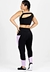 Metamorfose Cropped Detalhe Nas Costas + Calça Legging Com Detalhe Lateral + Bolso Lilás Conjunto | REF: MTF18 - Gardenia Diamond