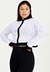 Casaco De Tela Com Ziper Branco Fitness | REF: MTF22 - comprar online