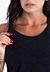 Blusa Com Cropped Tomara que Caia Feminina Preta Lisa | REF: LX289 - Gardenia Diamond