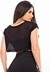 Blusa Transparente Preta Cropped Tela | REF: LX300 - Gardenia Diamond
