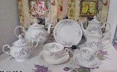 Juego de Té, Café y Postre Porcelana Boulogne