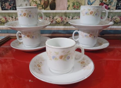 Juego de 6 Dúos de Café Porcelana Oriental - comprar online