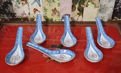 Cucharas Porcelana Oriental