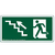PLACA INDICATIVA - ROTA DE FUGA ESCADA SOBE ESQUERDA (S11)