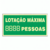 PLACA INDICATIVA - LOTAÇÃO MÁXIMA (M2)