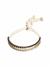 Pulseira Gravatinha Com Zircônias Ônix Banhada no Ouro 18K - comprar online