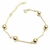Pulseira Elos Cartie com Esferas Banhada no Ouro 18k