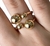 Anel 4 Esferas Liso Ajustável no Banhado no Ouro 18K - comprar online