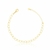 Pulseira Elos Corações Banhada no Ouro 18k