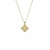 Cola Trevo Dourado no Banho de Ouro 18k 45 cm