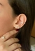 Piercing Fake com 3 Fileiras Cravejadas Banhado no Ouro 18