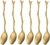 "Juego de 6 cucharitas de té doradas" - tienda online